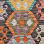 Kelim Rug - Splash - 151 x 104 cm - colorful