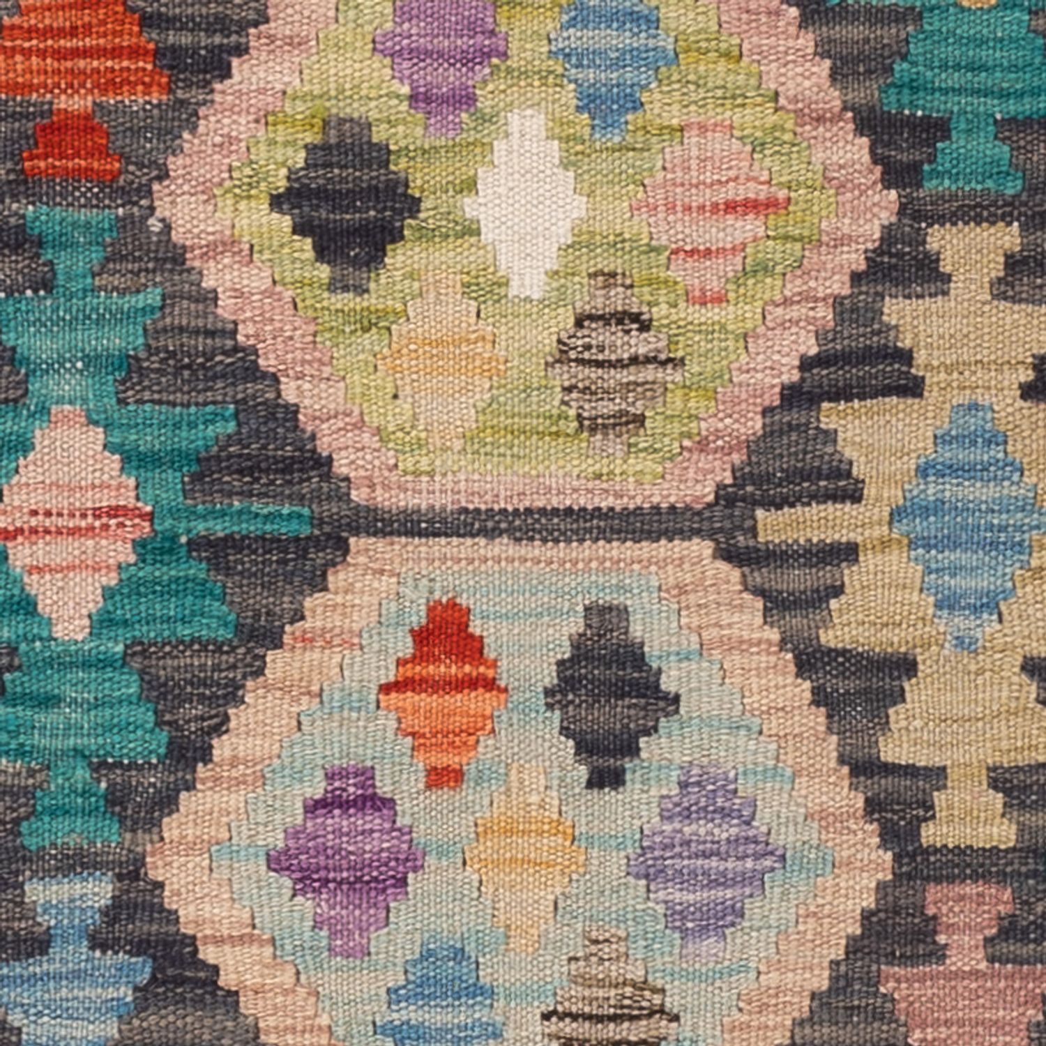 Kelim Rug - Splash - 151 x 100 cm - colorful