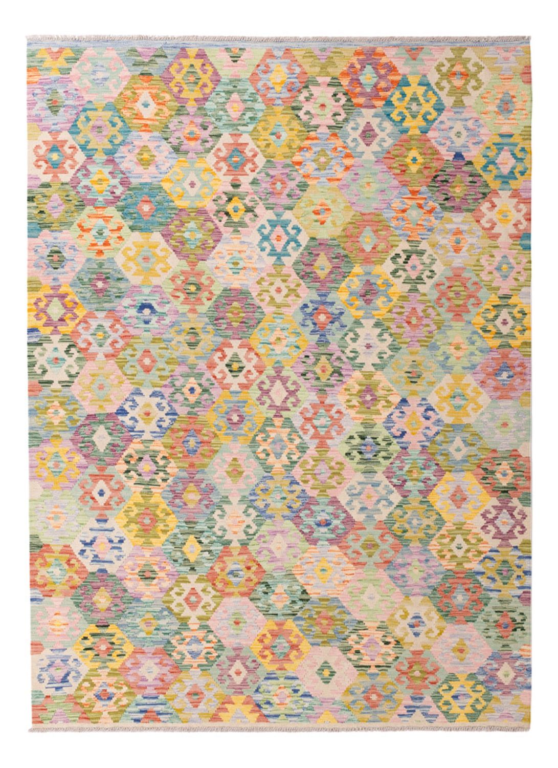 Kelimteppe - Splash - 243 x 180 cm - farget