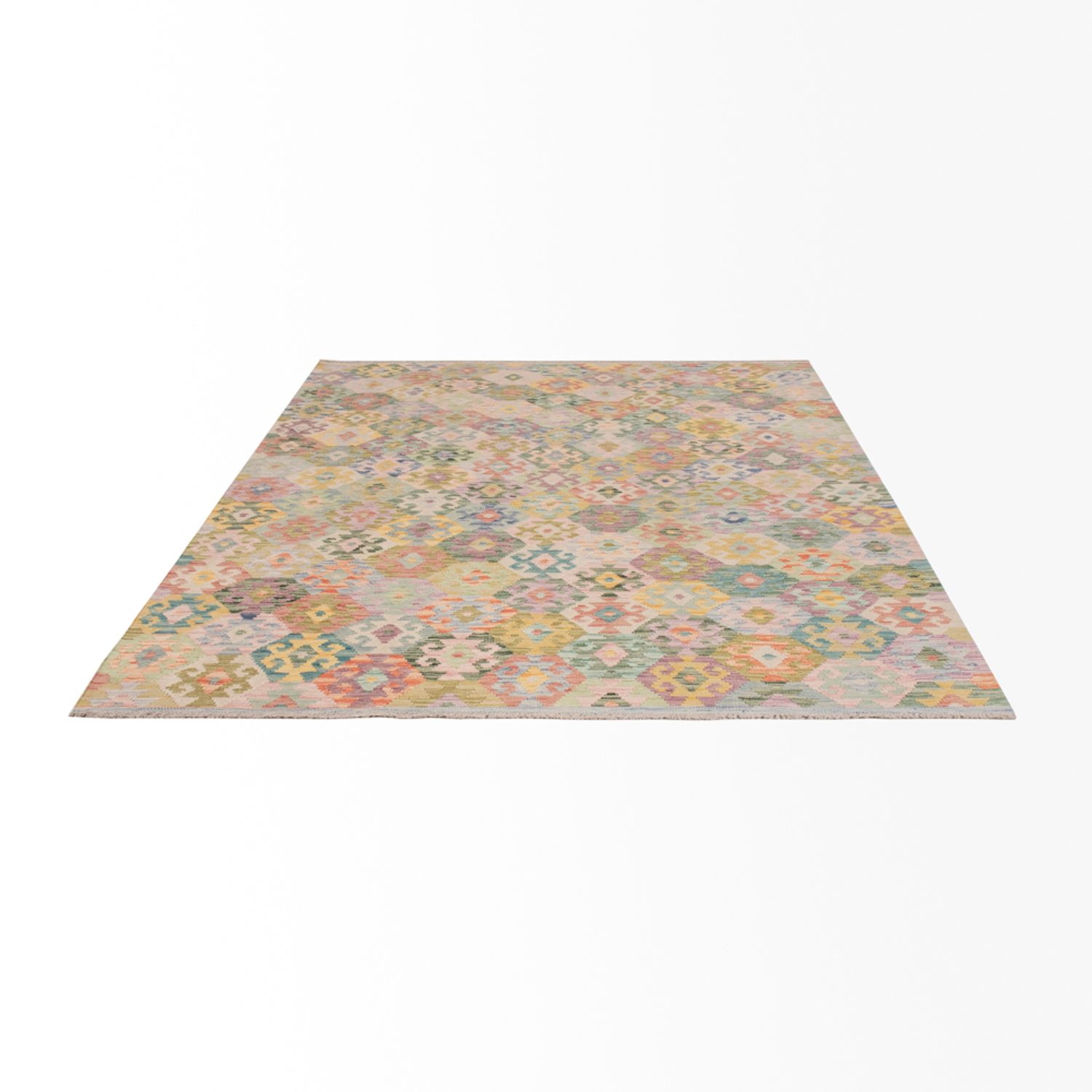 Kelimteppe - Splash - 243 x 180 cm - farget
