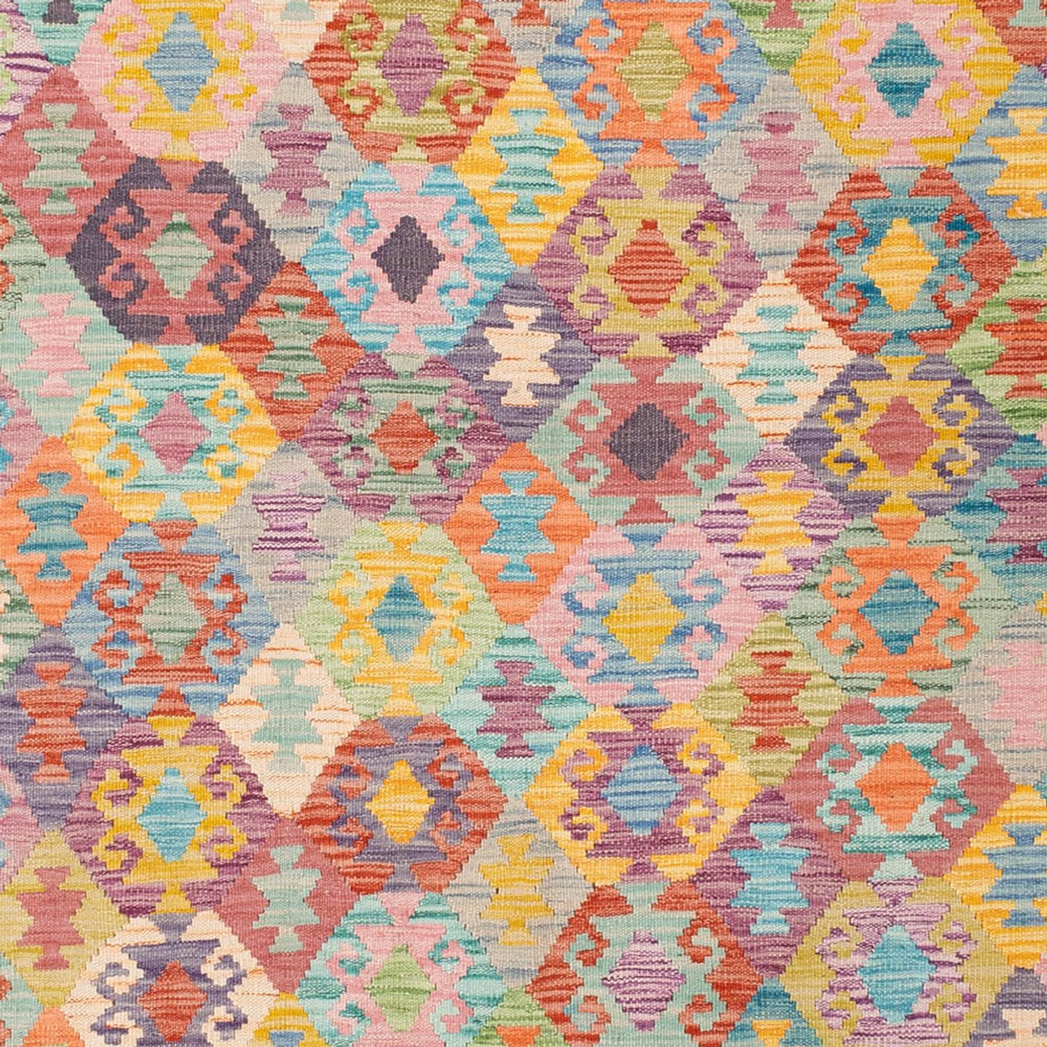 Dywan Kelim - Splash - 246 x 188 cm - kolorowe