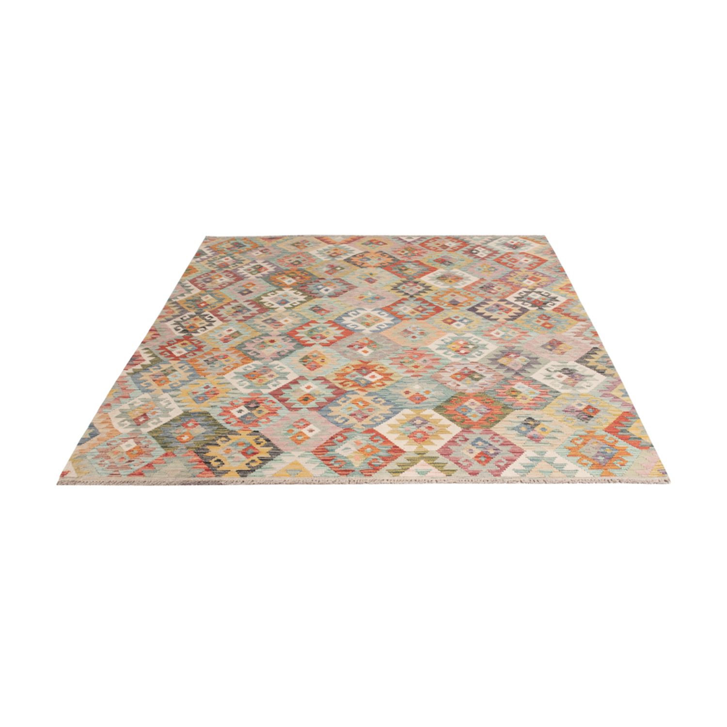 Kelim Rug - Splash - 236 x 187 cm - colorful