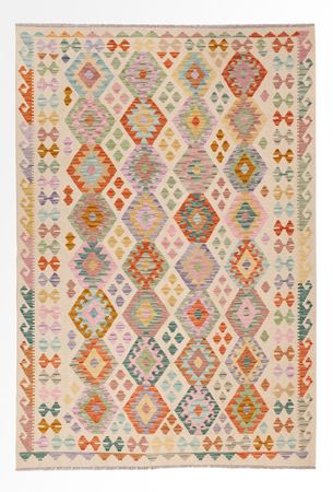 Kelim Rug - Splash - 253 x 174 cm - colorful