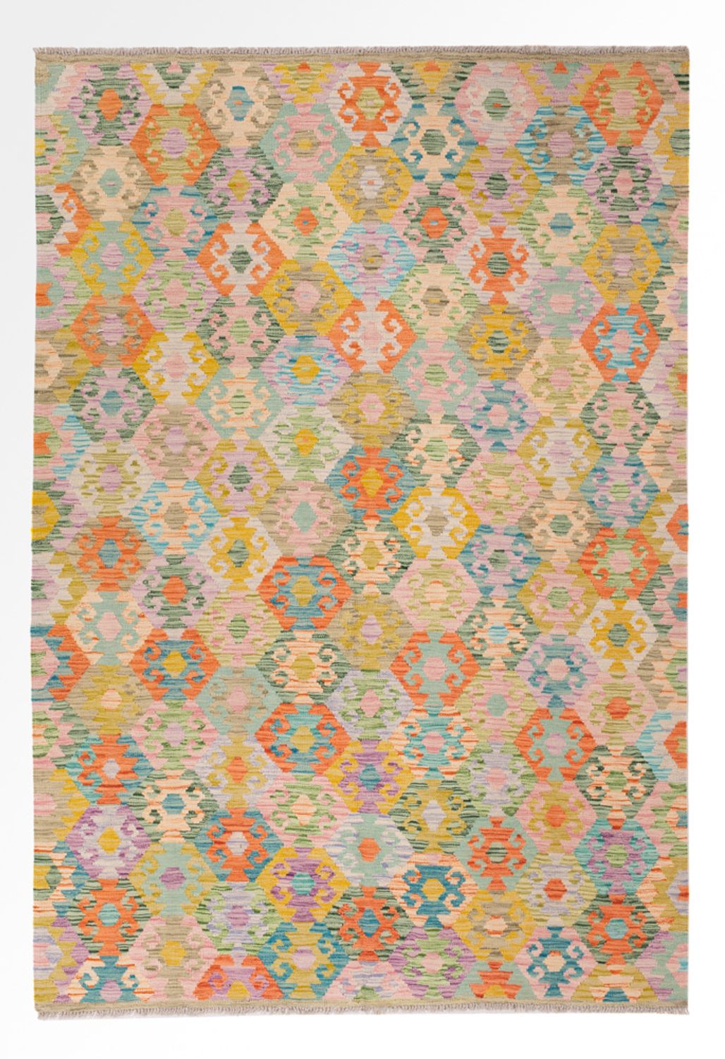 Dywan Kelim - Splash - 248 x 173 cm - kolorowe
