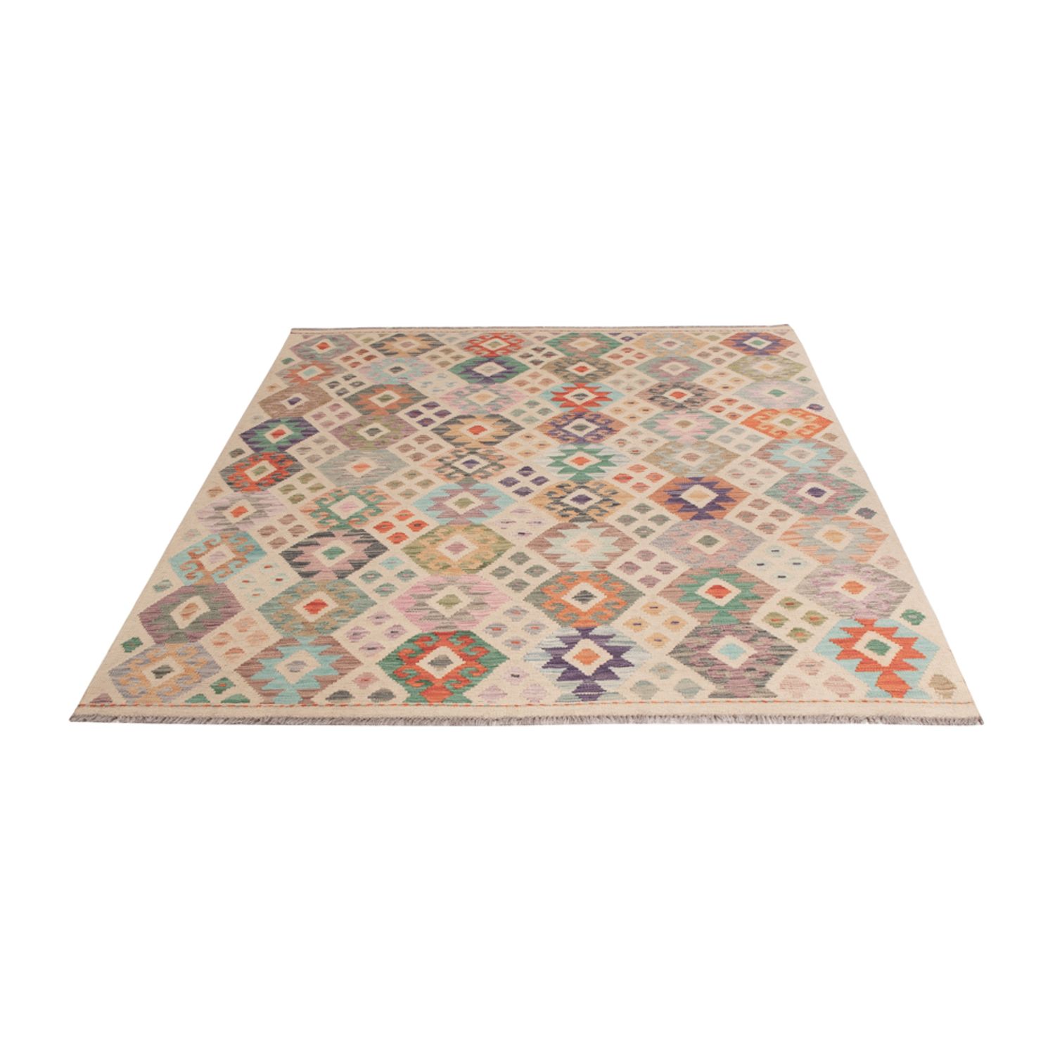 Kelim Rug - Splash - 241 x 171 cm - colorful