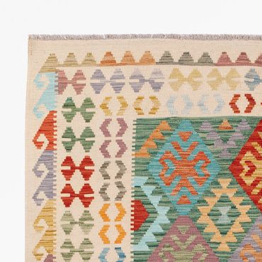 Kelimský koberec - Splash - 252 x 171 cm - barevné