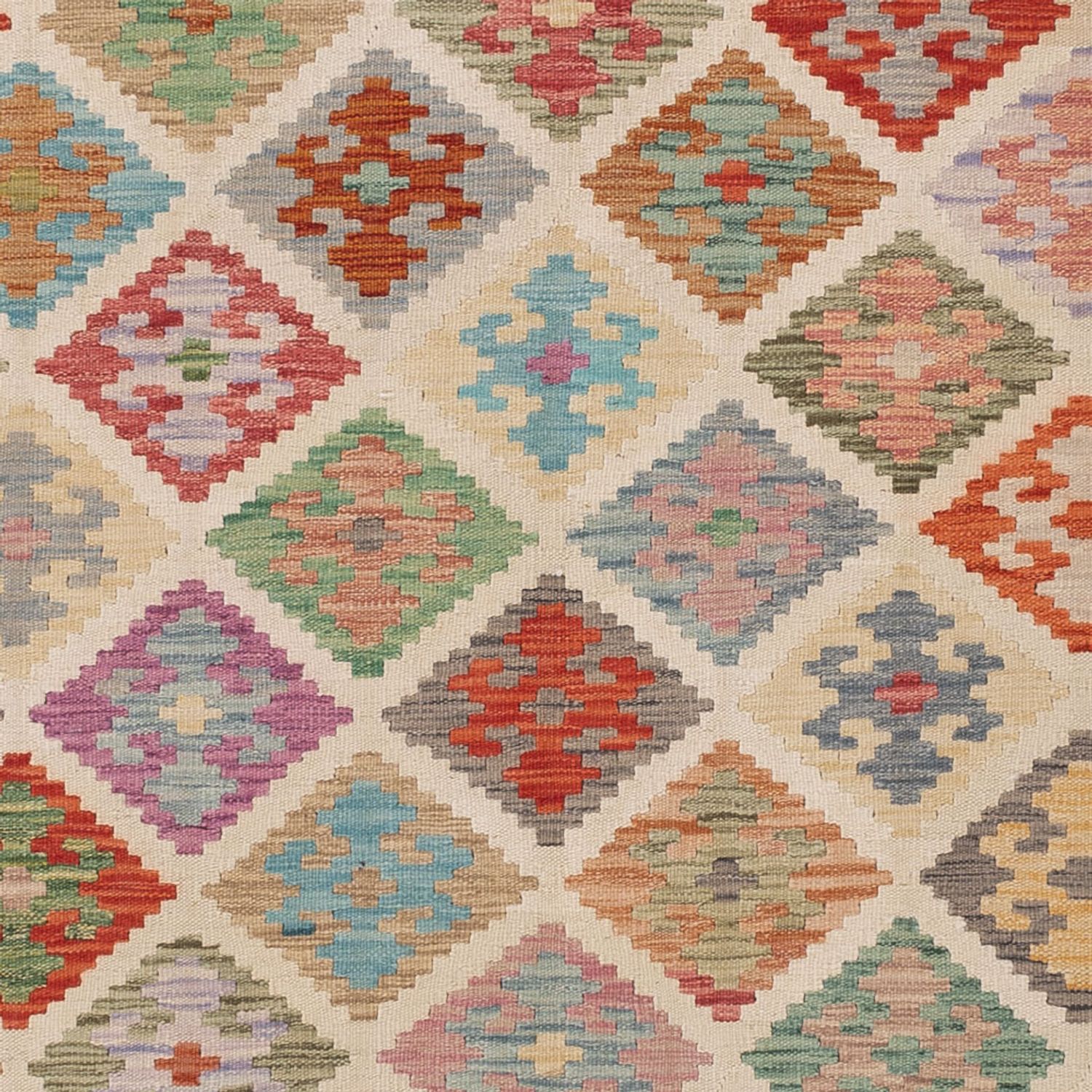 Kelim Rug - Splash - 243 x 170 cm - colorful