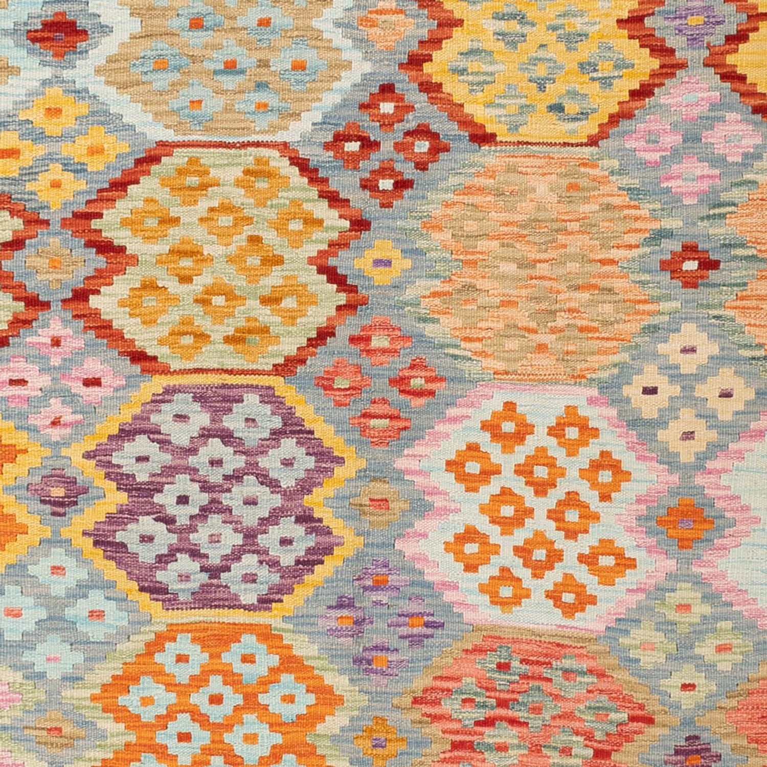 Kelim Rug - Splash - 243 x 173 cm - colorful
