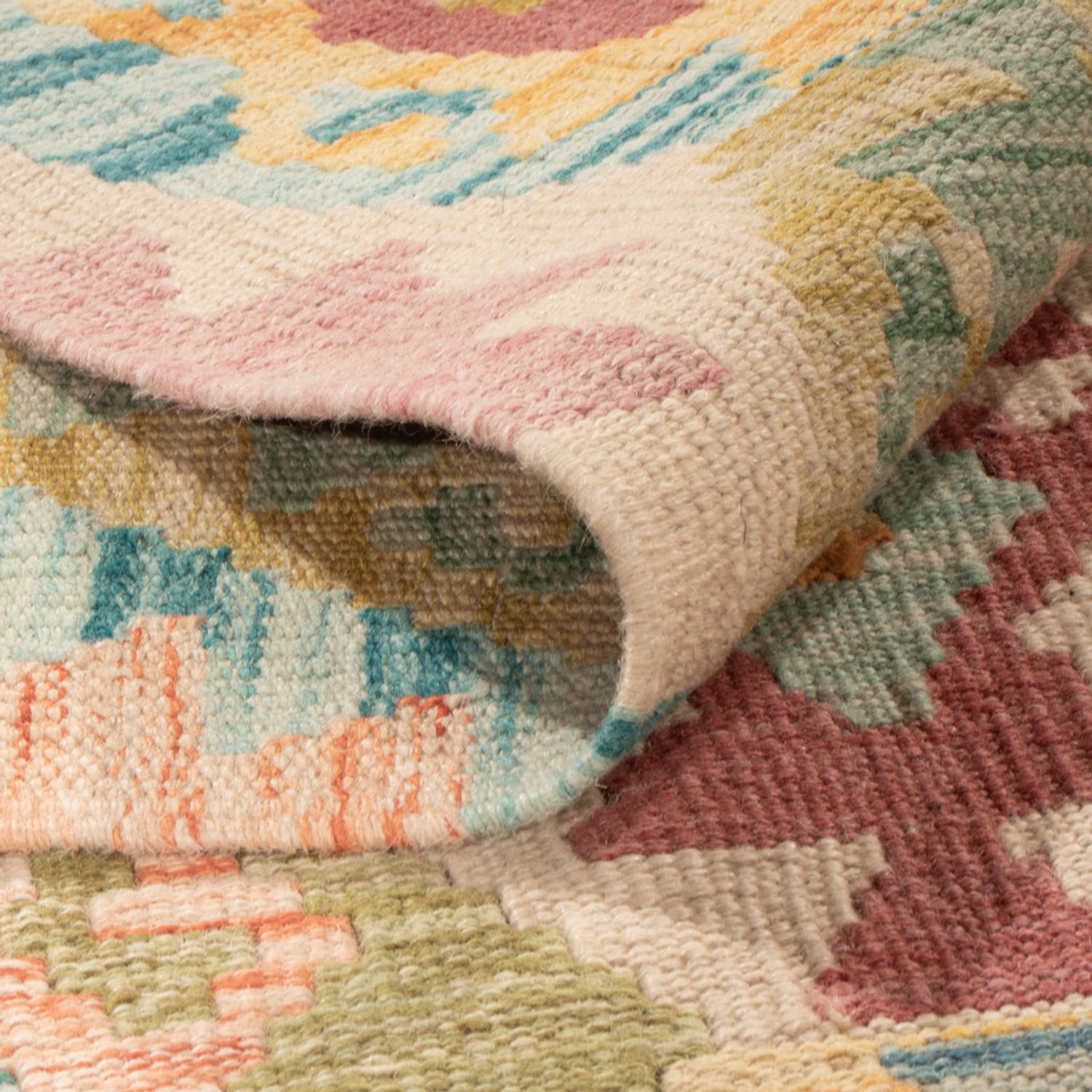 Kelim Rug - Splash - 245 x 171 cm - colorful