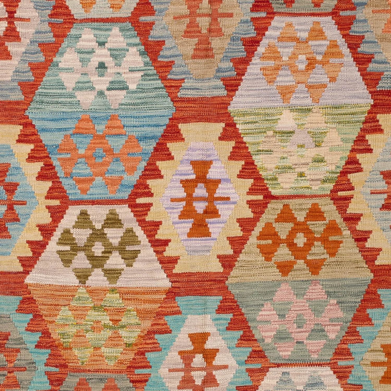 Kelim Rug - Splash - 242 x 180 cm - colorful