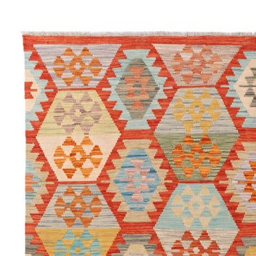 Kelim Rug - Splash - 238 x 183 cm - colorful