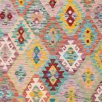 Kelim Rug - Splash - 256 x 176 cm - colorful