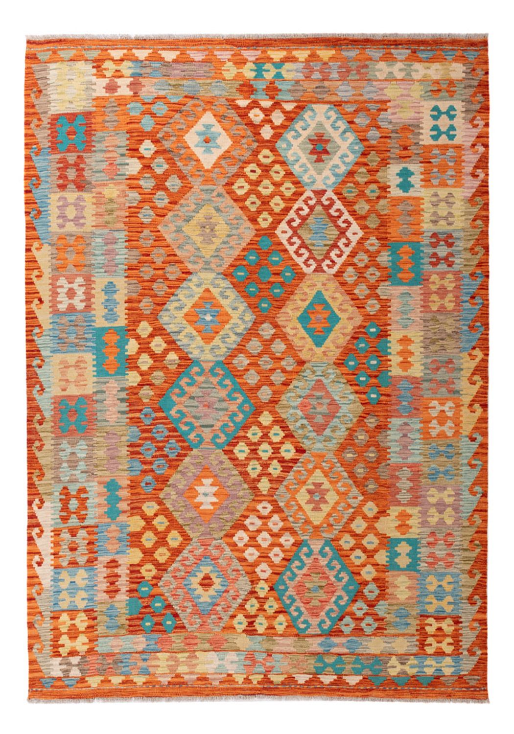 Kelimteppe - Splash - 242 x 173 cm - farget