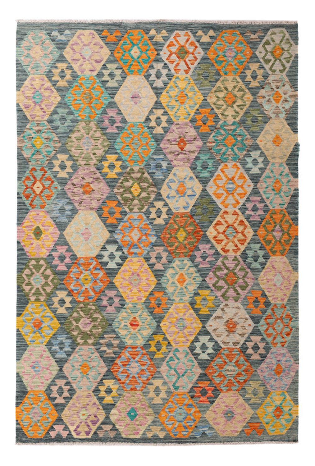 Dywan Kelim - Splash - 251 x 168 cm - kolorowe
