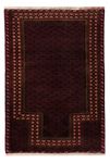 Baluch-matta - 140 x 96 cm - röd