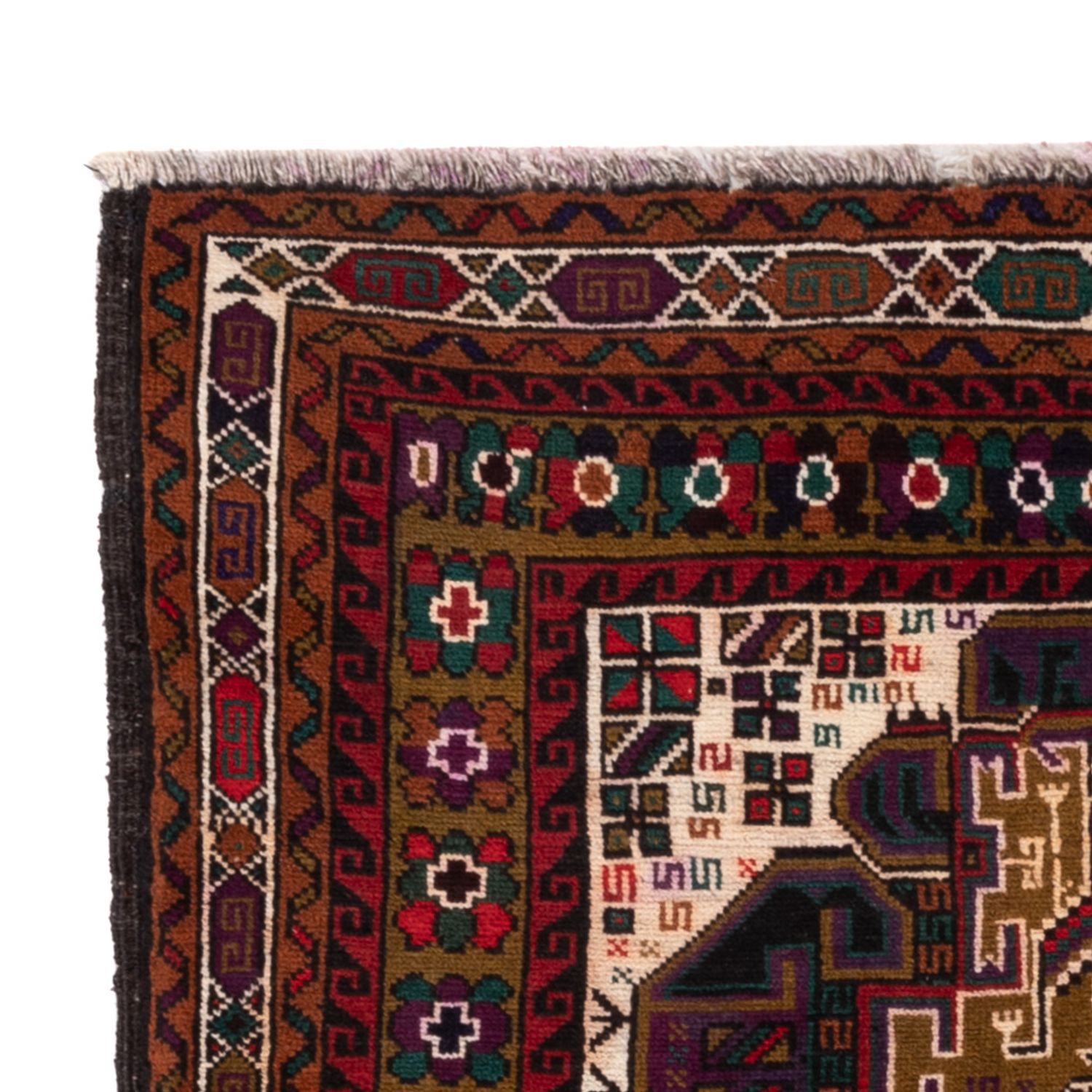 Baluch-matta - 134 x 84 cm - flerfärgad