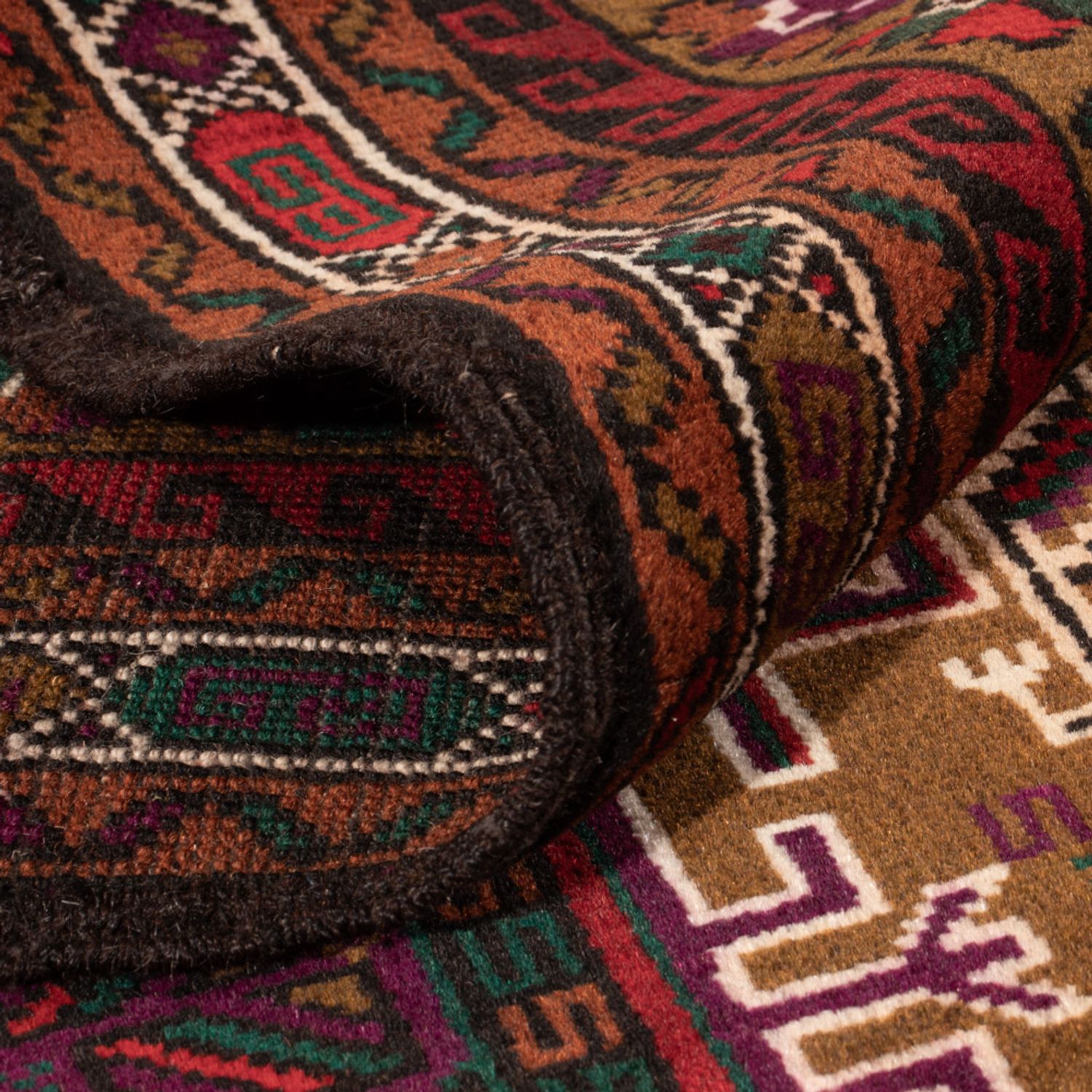Baluch-matta - 134 x 84 cm - flerfärgad