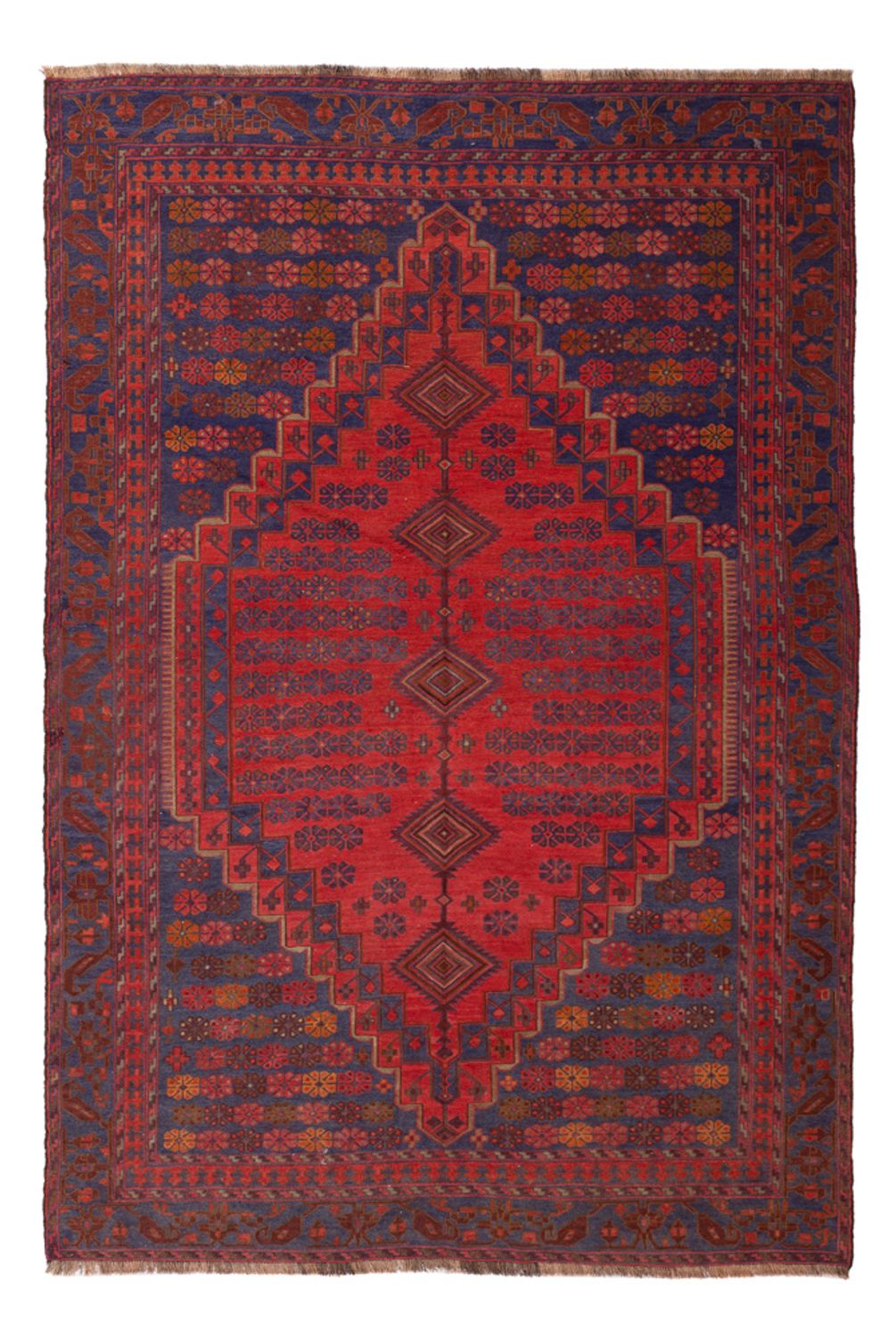 Kelimteppe - Orientalsk - 244 x 161 cm - rød