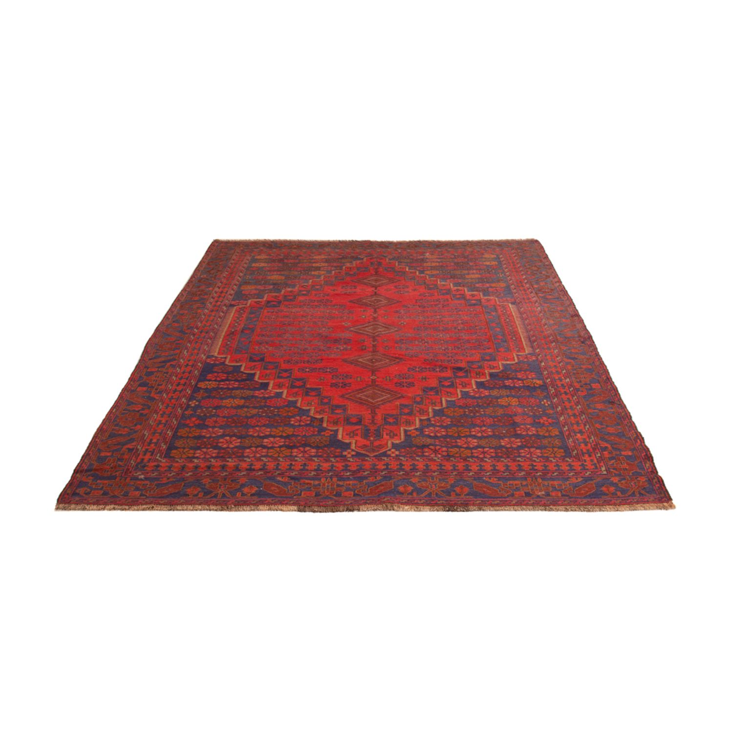 Kelimteppe - Orientalsk - 244 x 161 cm - rød