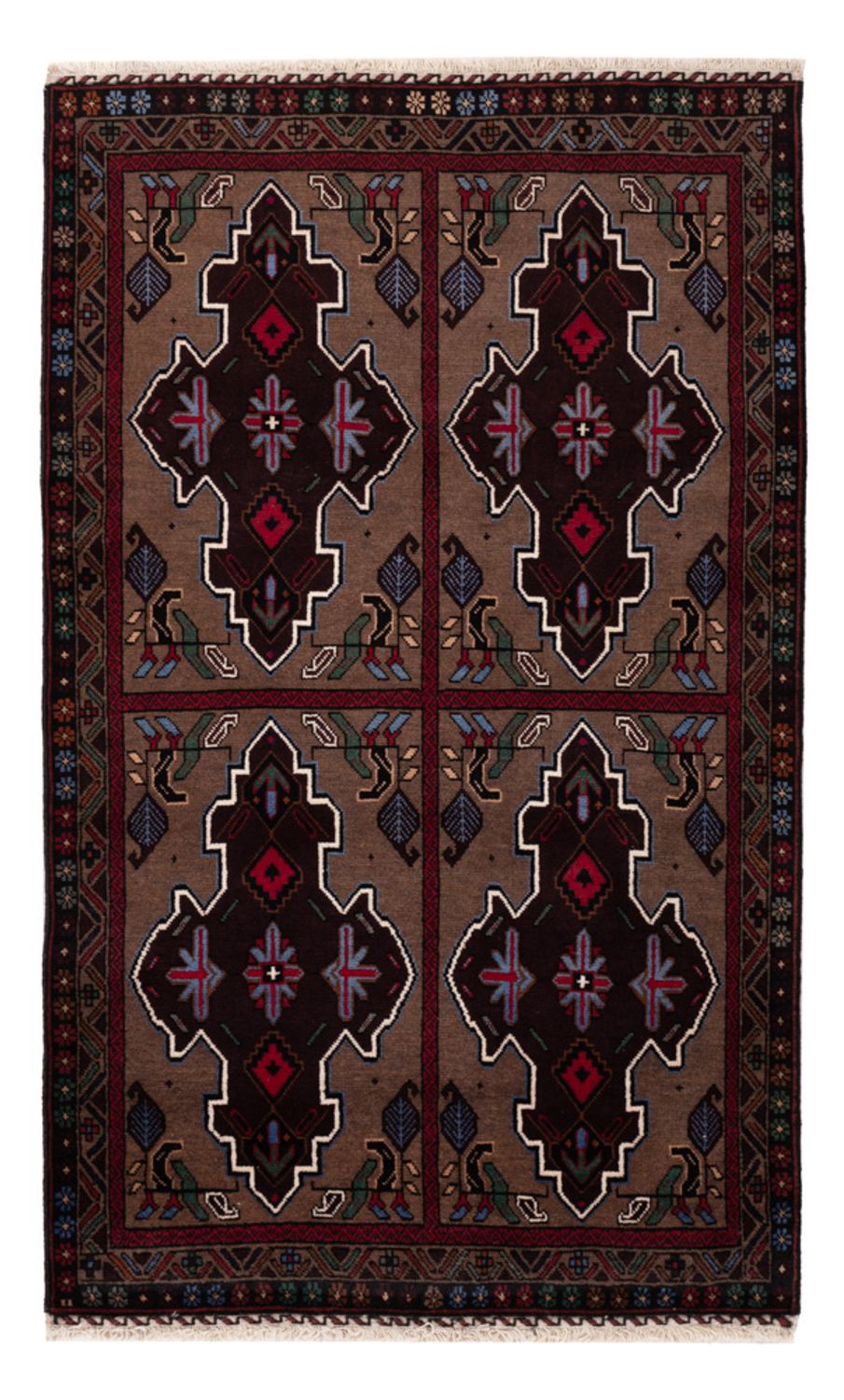 Baluch tapijt - 140 x 90 cm - veelkleurig