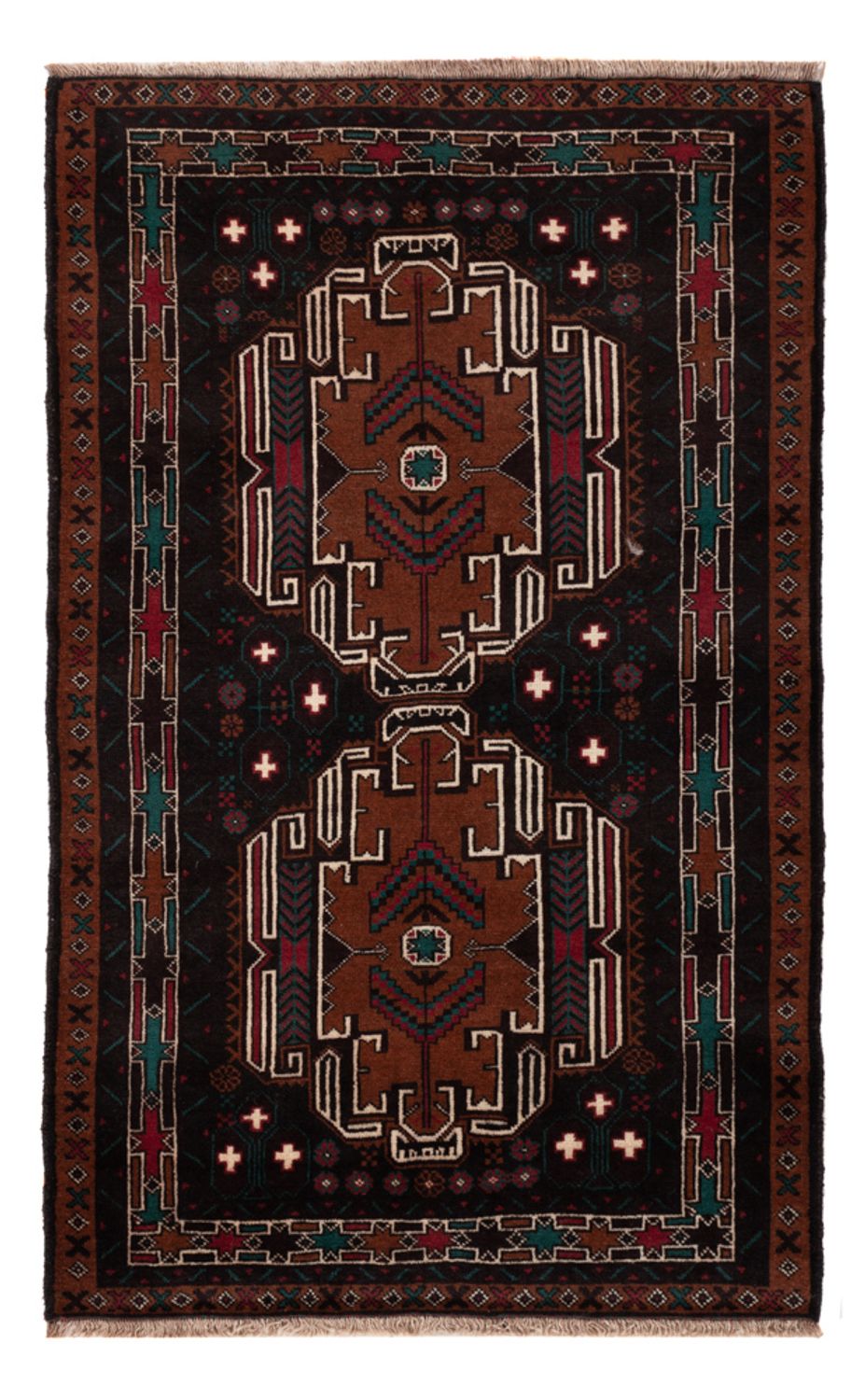 Baluch-matta - 140 x 90 cm - flerfärgad