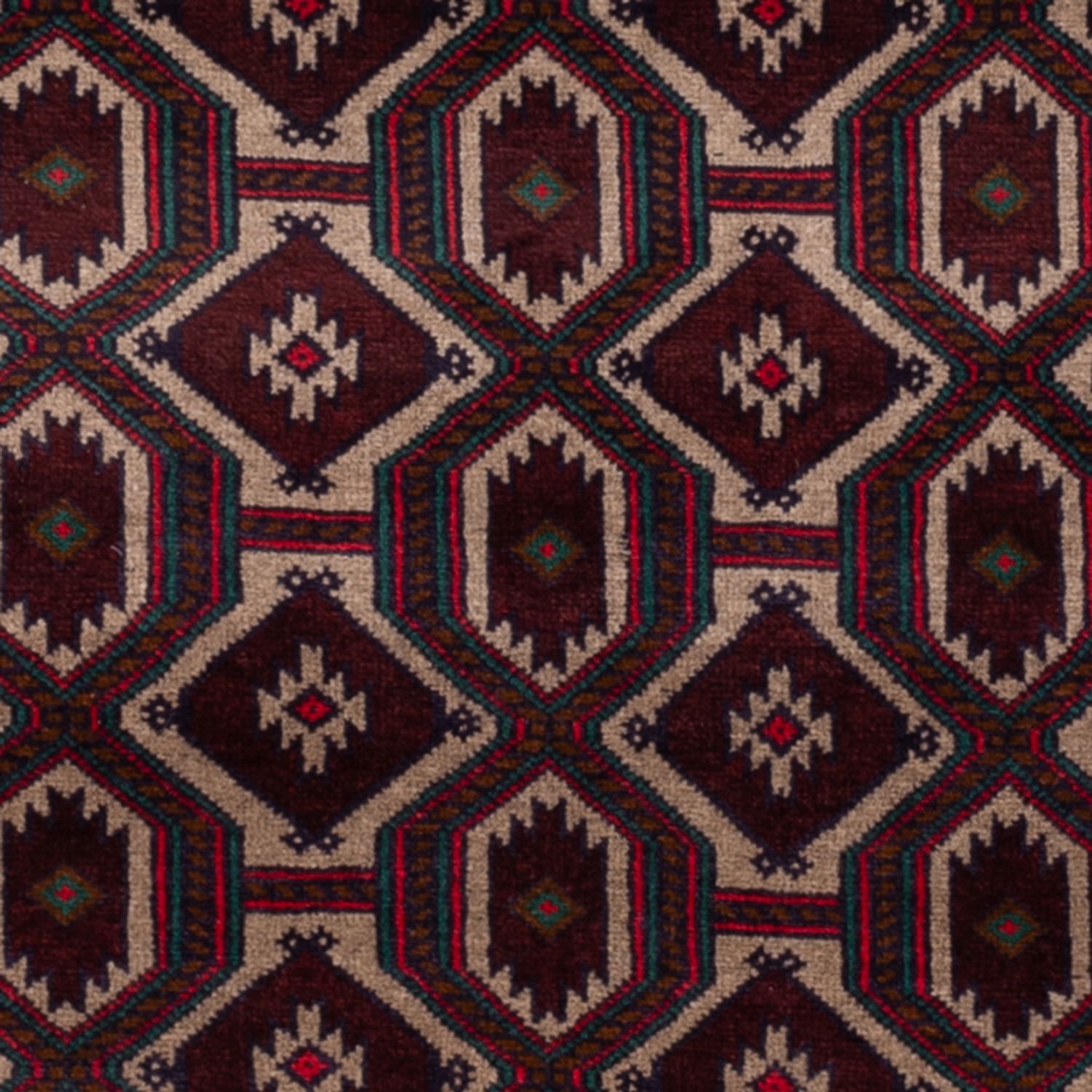 Baluch-matta - 140 x 90 cm - flerfärgad