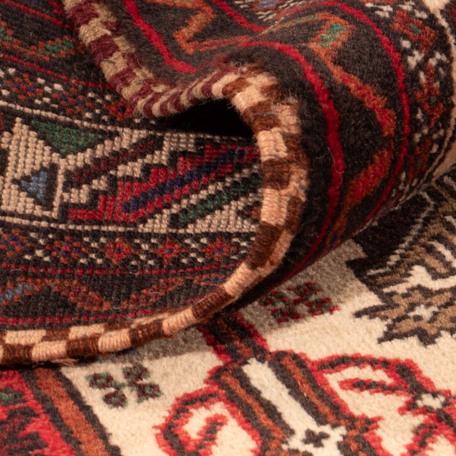 Baluch-matta - 140 x 90 cm - röd