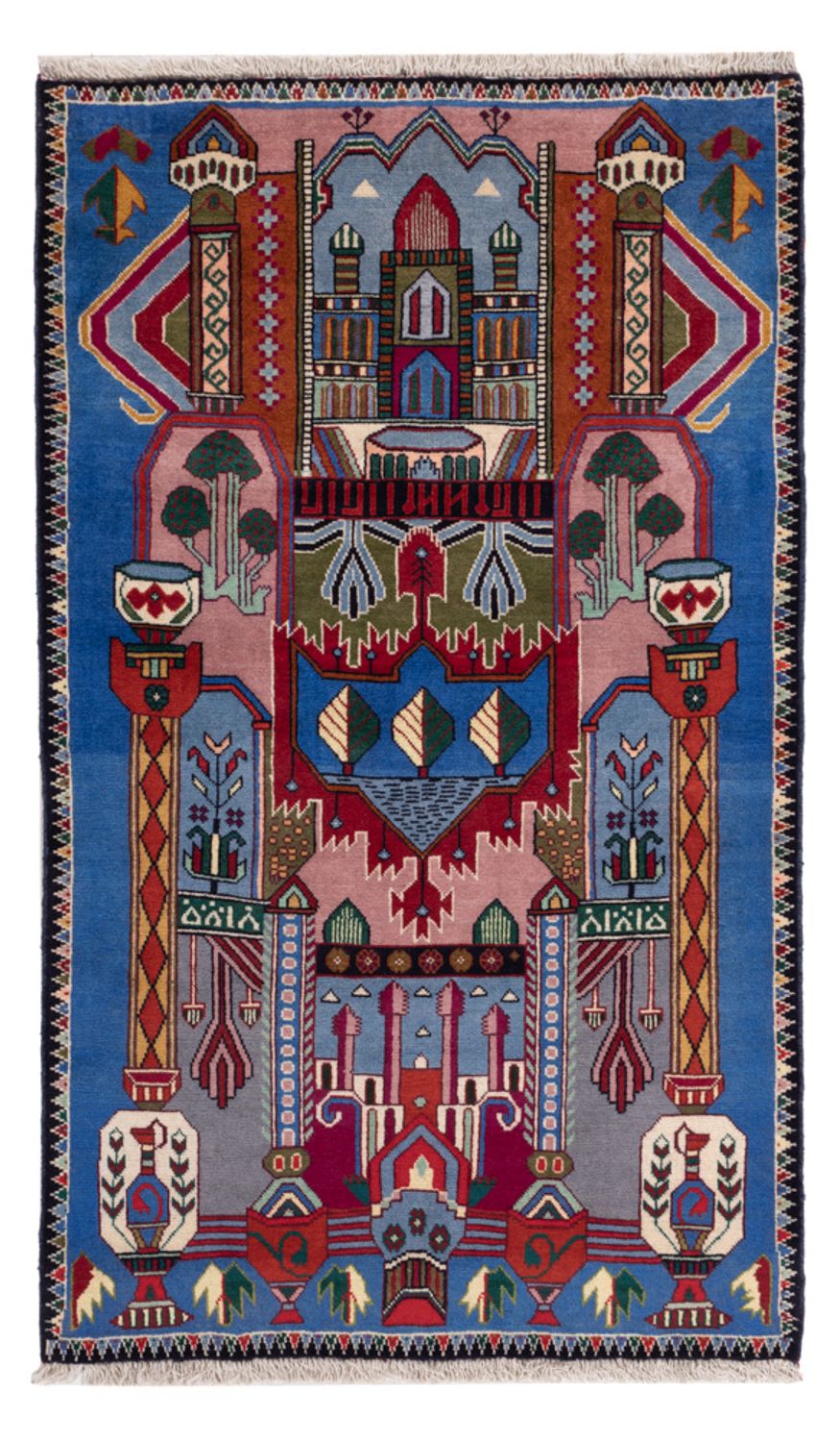Balúčský koberec - 140 x 90 cm - modrá