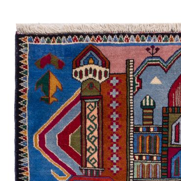 Balutsj-teppe - 140 x 90 cm - blå