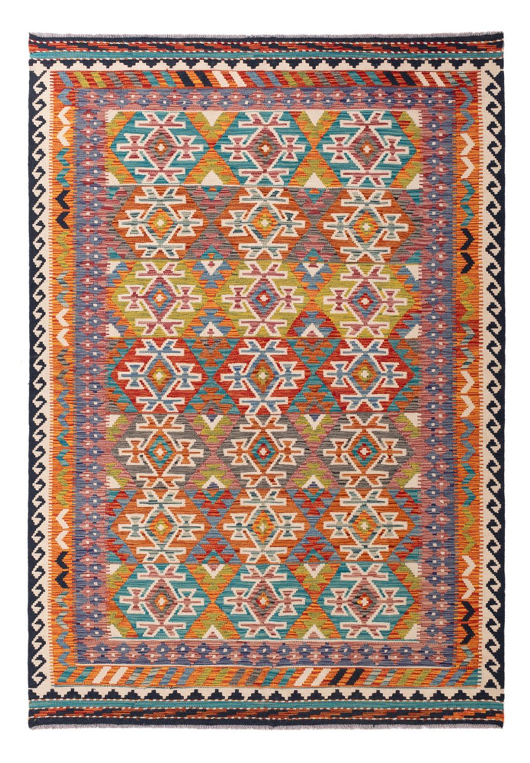 Kelimteppe - Splash - 250 x 174 cm - farget