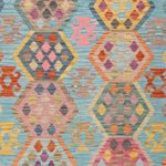 Kelim Rug - Splash - 251 x 182 cm - colorful