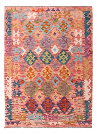 Kelim Rug - Splash - 206 x 153 cm - colorful