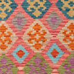 Kelim Rug - Splash - 206 x 153 cm - colorful