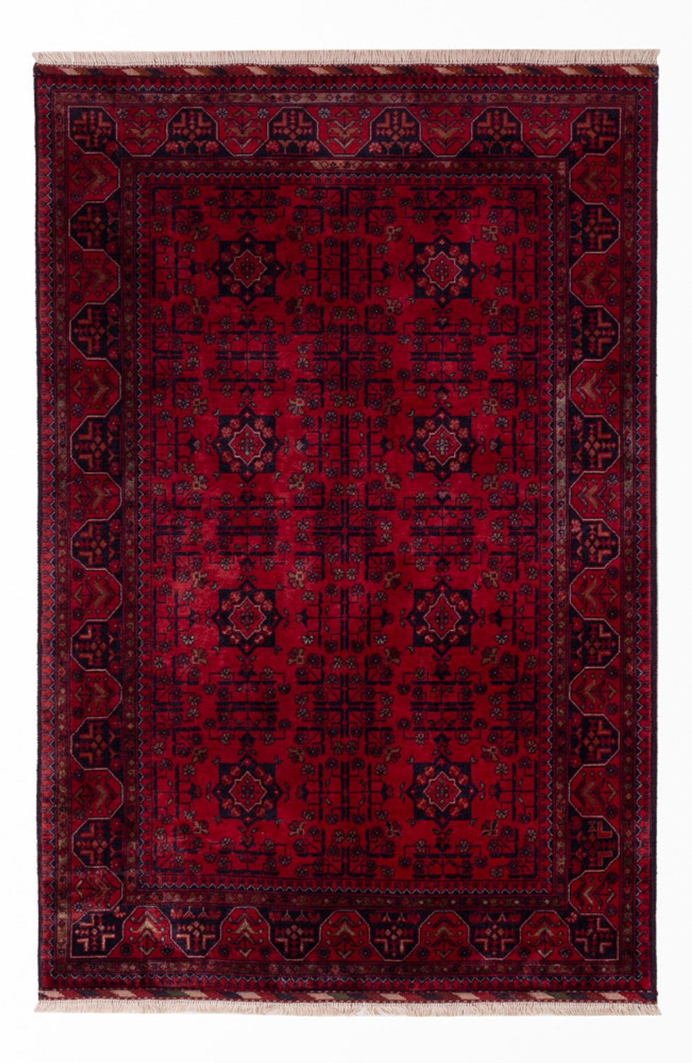 Dywan afgański - Royal - 150 x 98 cm - czerwony