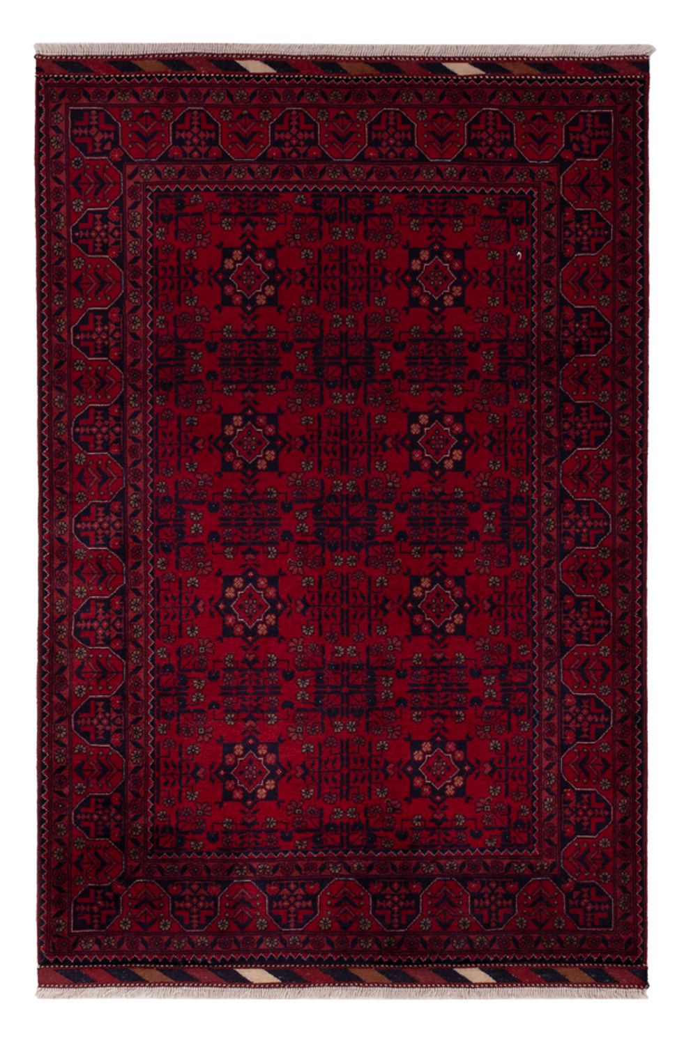 Afghan Rug - Royal - 150 x 102 cm - red