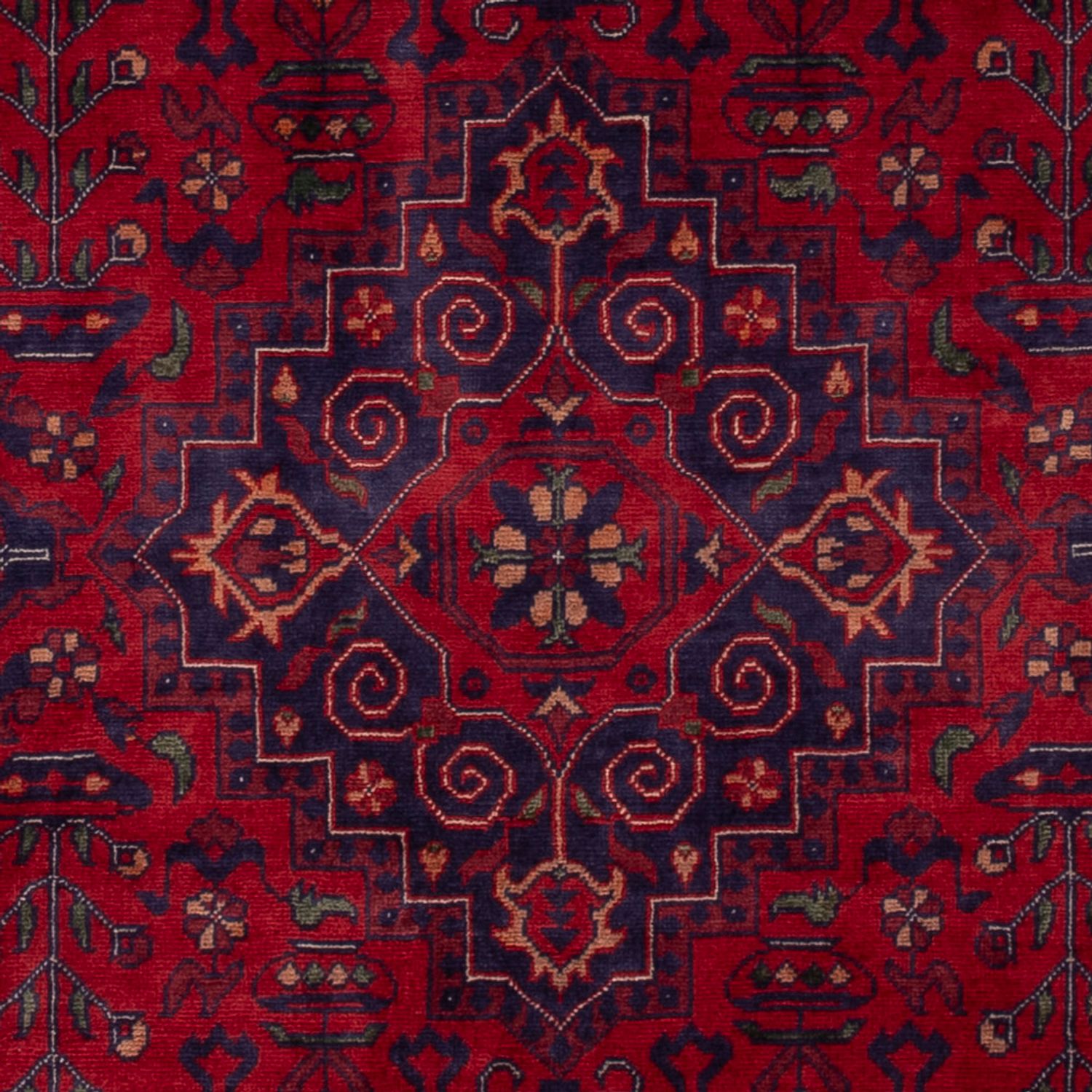 Dywan afgański - Royal - 150 x 100 cm - czerwony