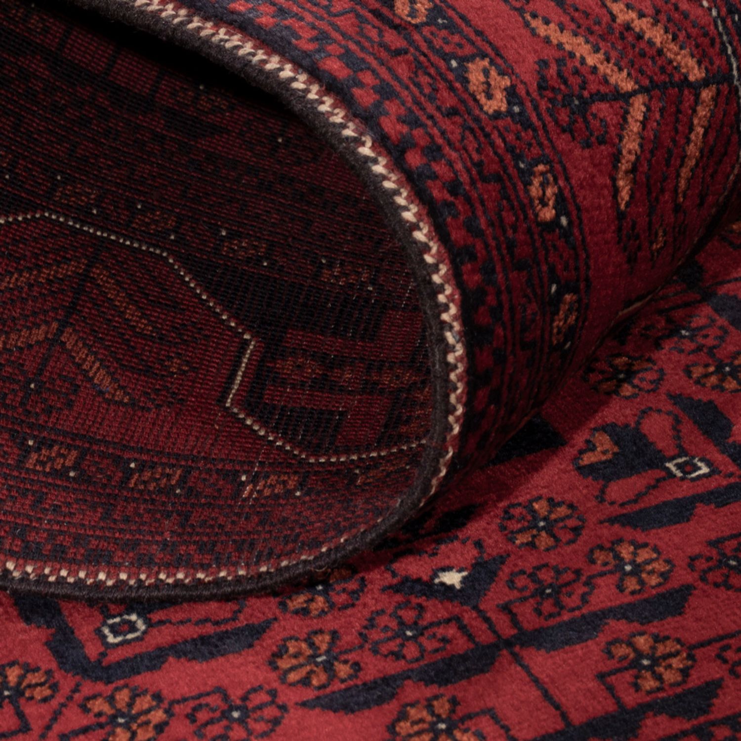 Afghan Rug - Royal - 147 x 102 cm - red
