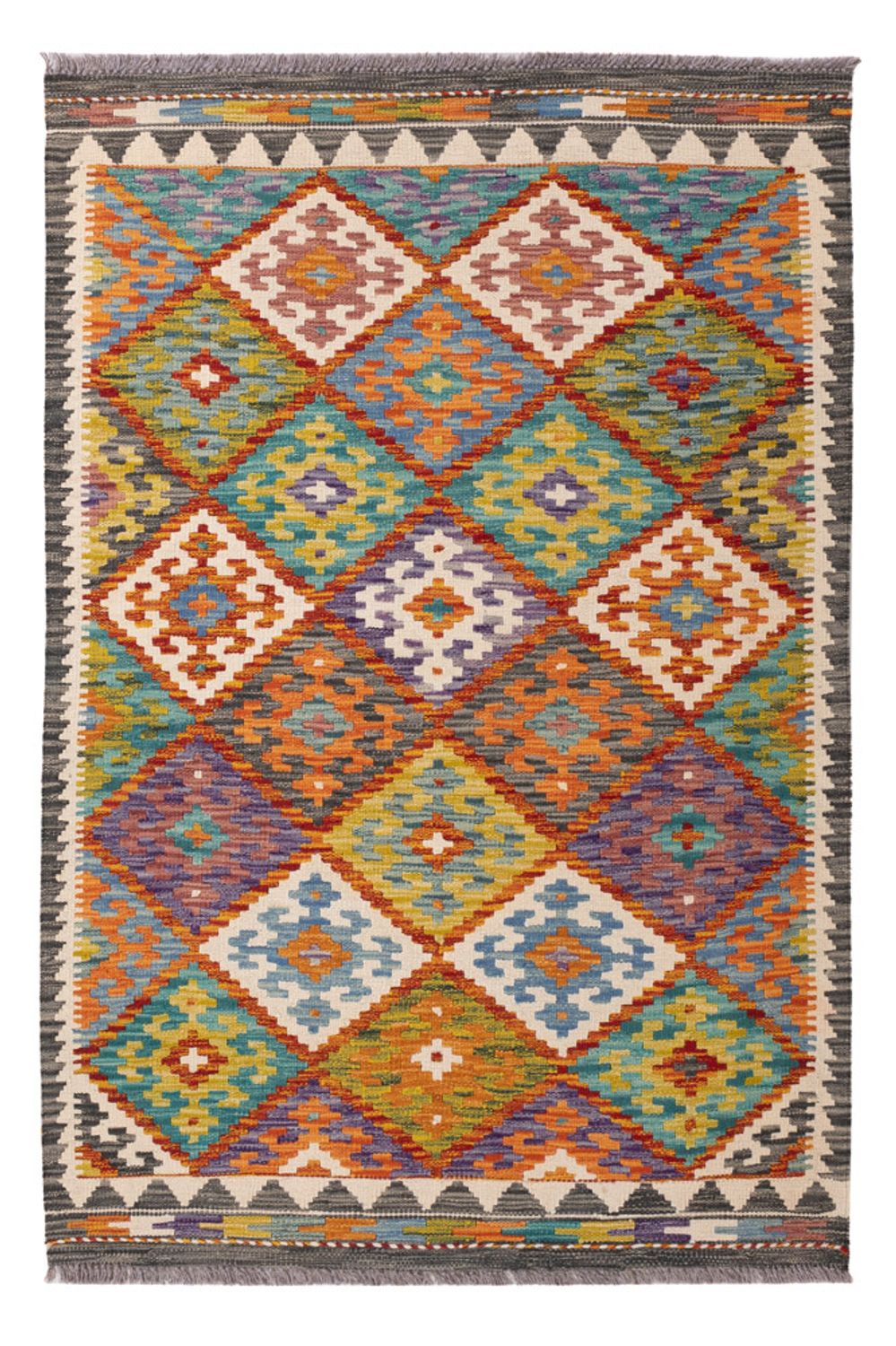 Kelimteppe - Splash - 150 x 104 cm - farget