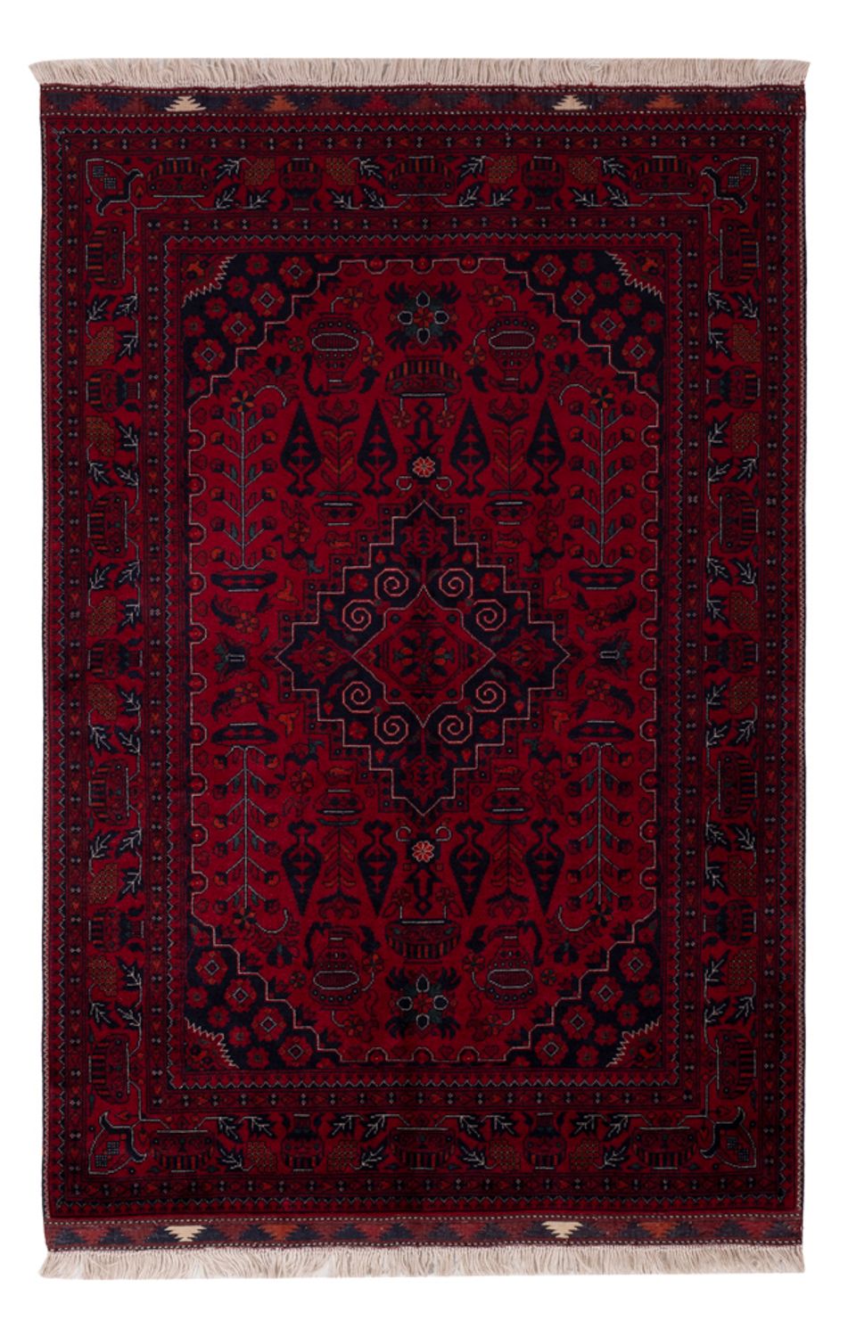 Afghansk matta - Kungliga - 150 x 100 cm - röd