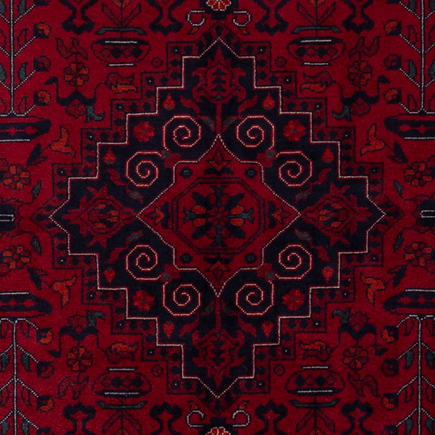 Afghansk matta - Kungliga - 150 x 100 cm - röd