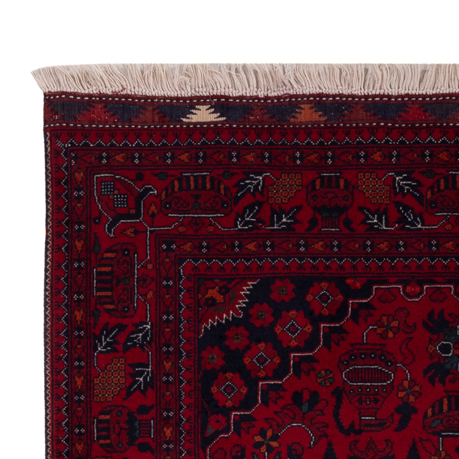 Afghansk matta - Kungliga - 150 x 100 cm - röd