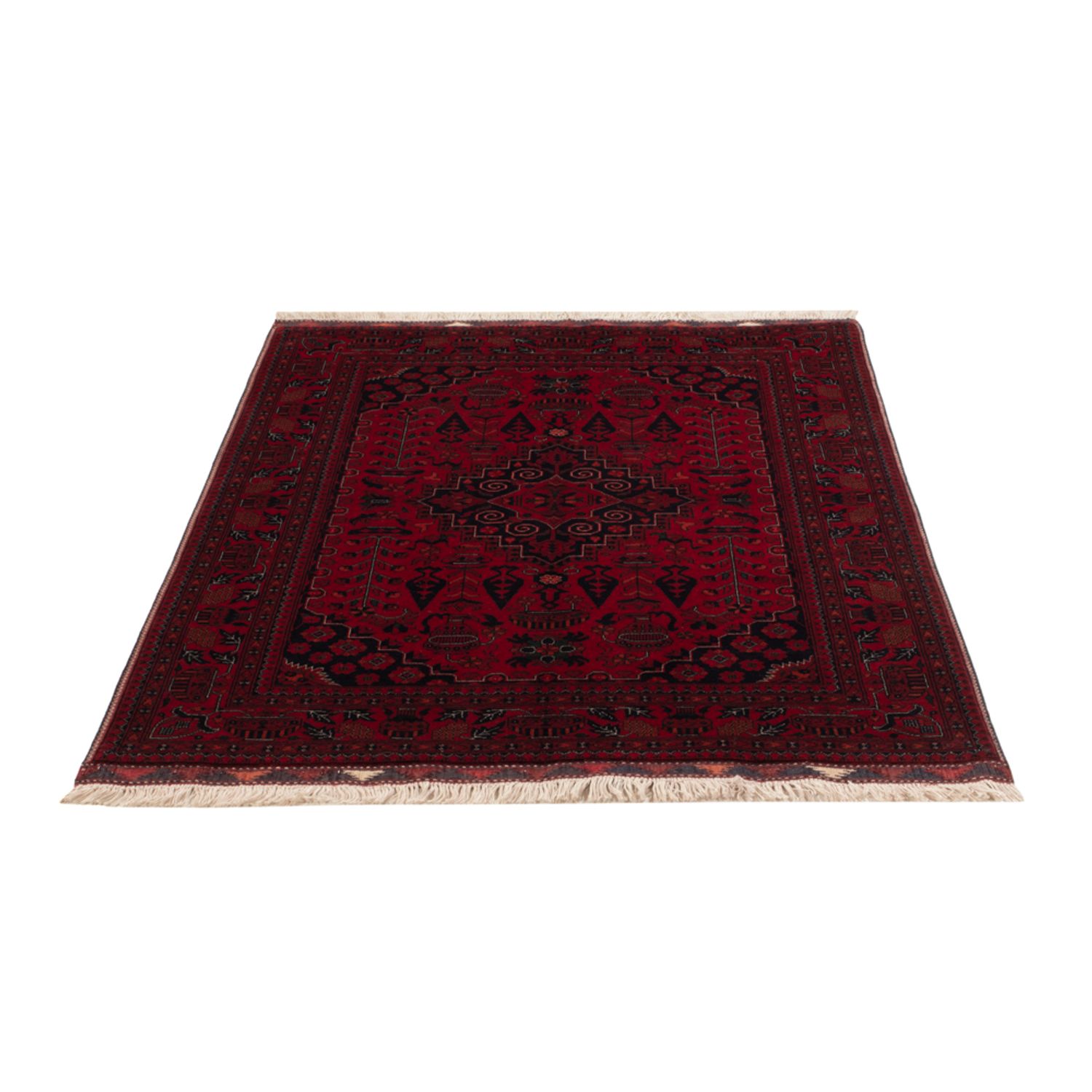Afghansk matta - Kungliga - 150 x 100 cm - röd