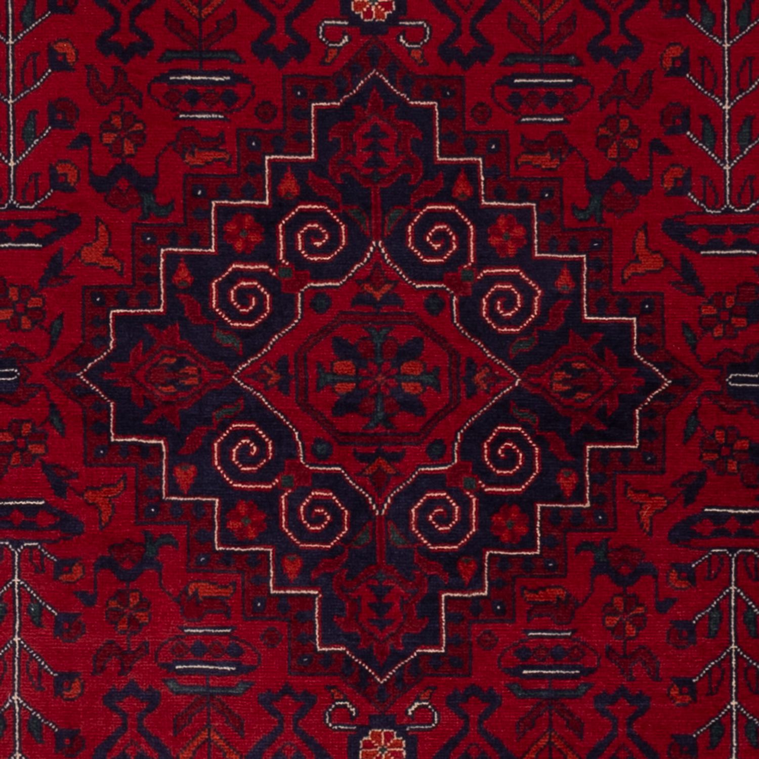 Afghaans tapijt - Koninklijke - 148 x 104 cm - rood