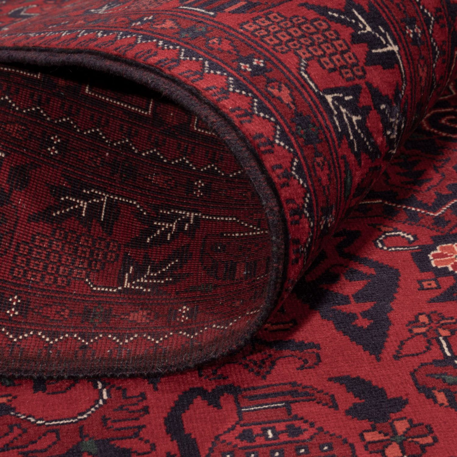 Afghaans tapijt - Koninklijke - 148 x 104 cm - rood