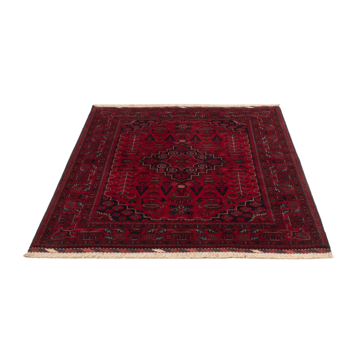 Afghaans tapijt - Koninklijke - 148 x 104 cm - rood