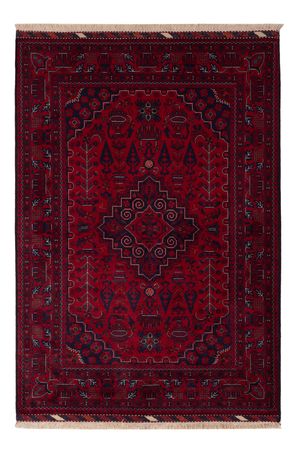 Afghansk matta - Kungliga - 148 x 104 cm - röd