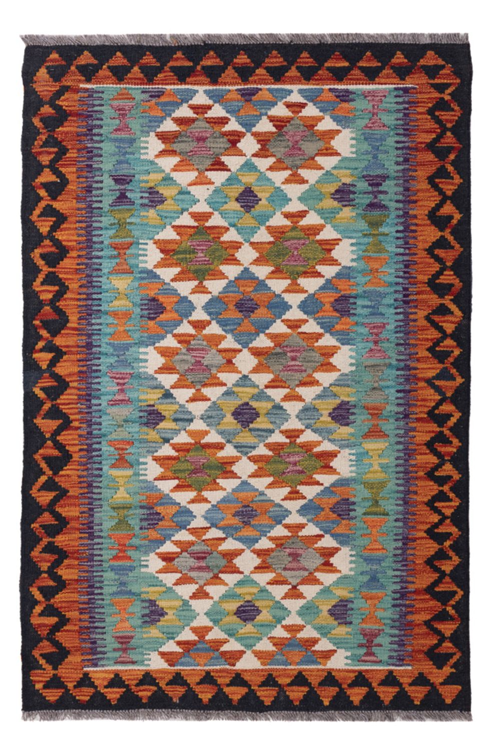 Kelim tapijt - Splash - 149 x 98 cm - gekleurd