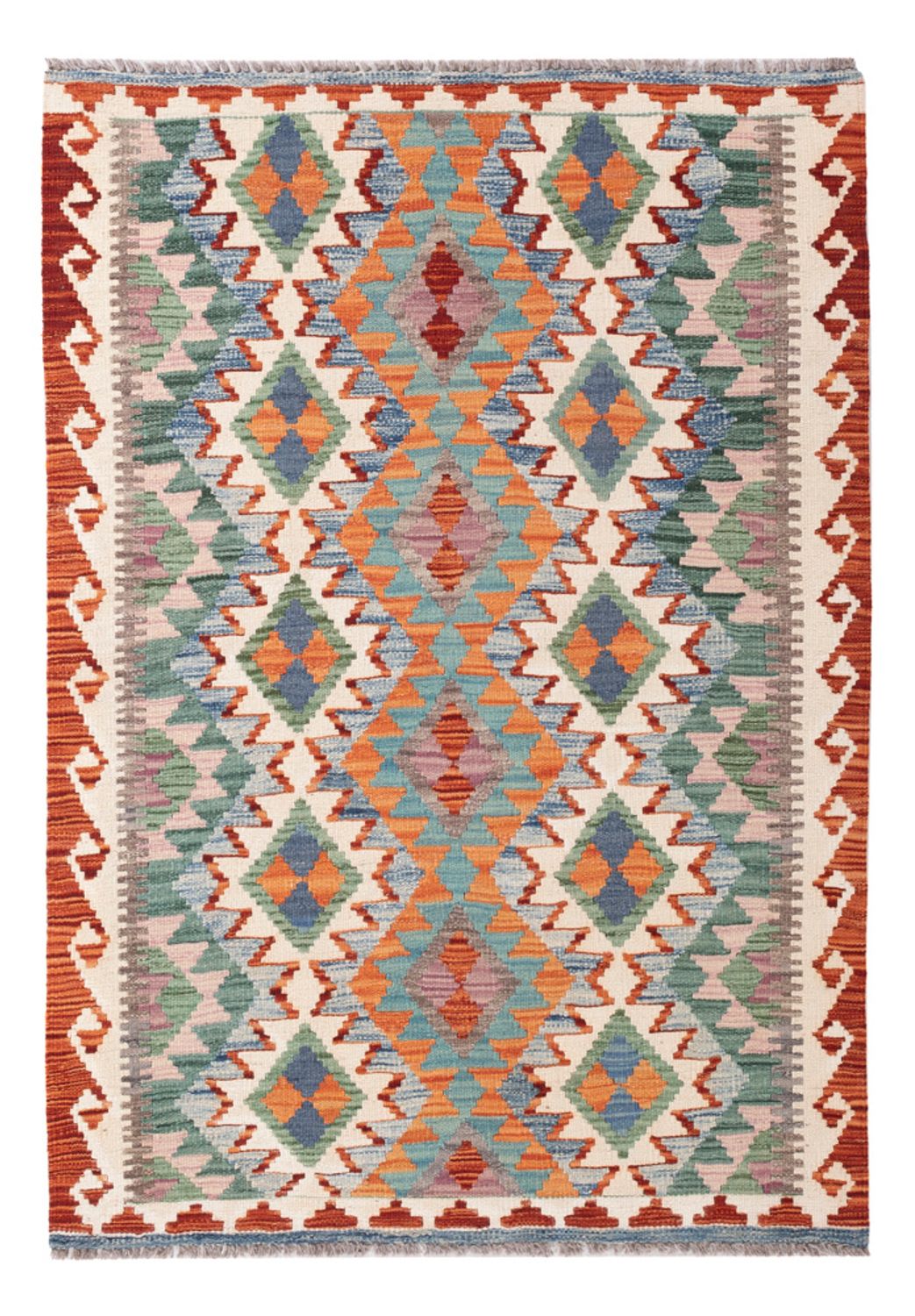 Kelimteppe - Splash - 154 x 108 cm - farget