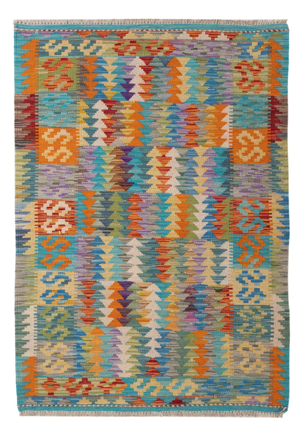 Kelimteppe - Splash - 151 x 104 cm - farget