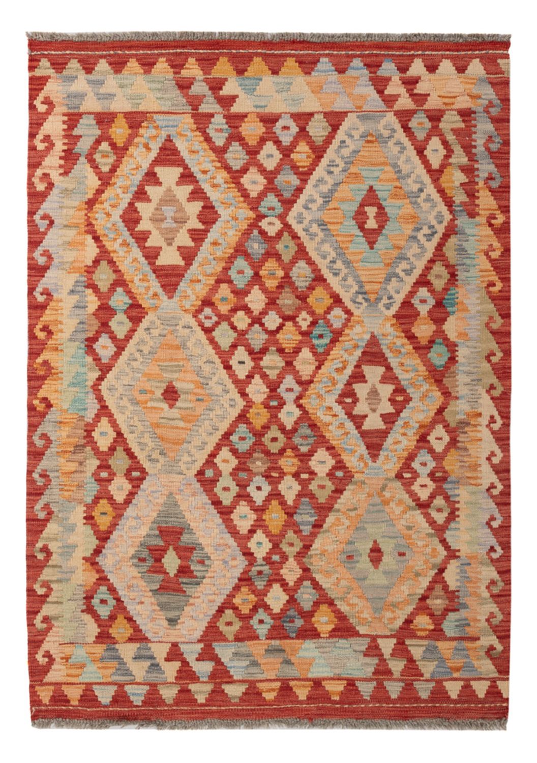 Kelim Rug - Splash - 139 x 102 cm - colorful
